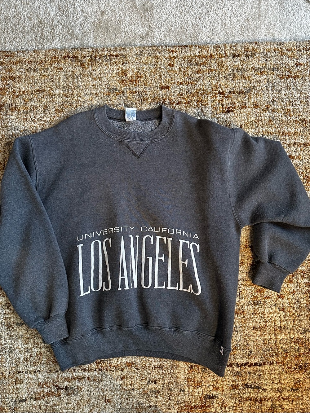 Vintage Russell Athletic Charcoal Los Angeles Crewneck Sweatshirt